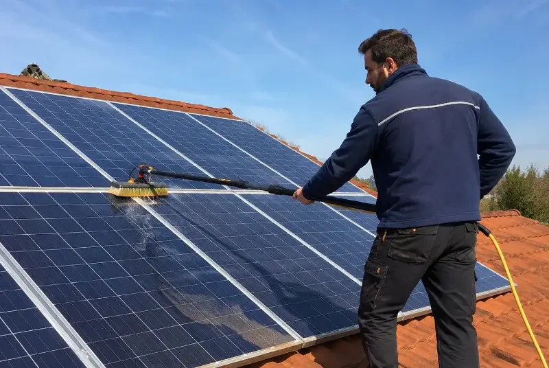 Nettoyage et entretien de panneaux solaires à Moiré